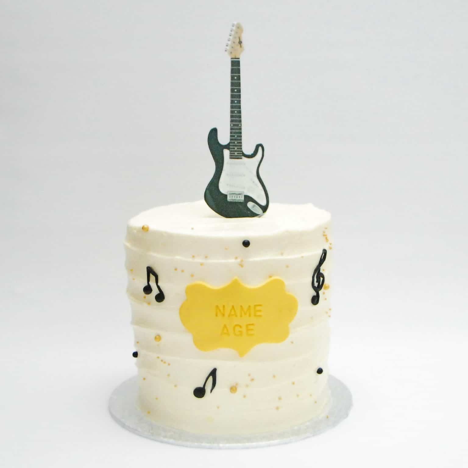 Music cake – artist or instrument of your choice