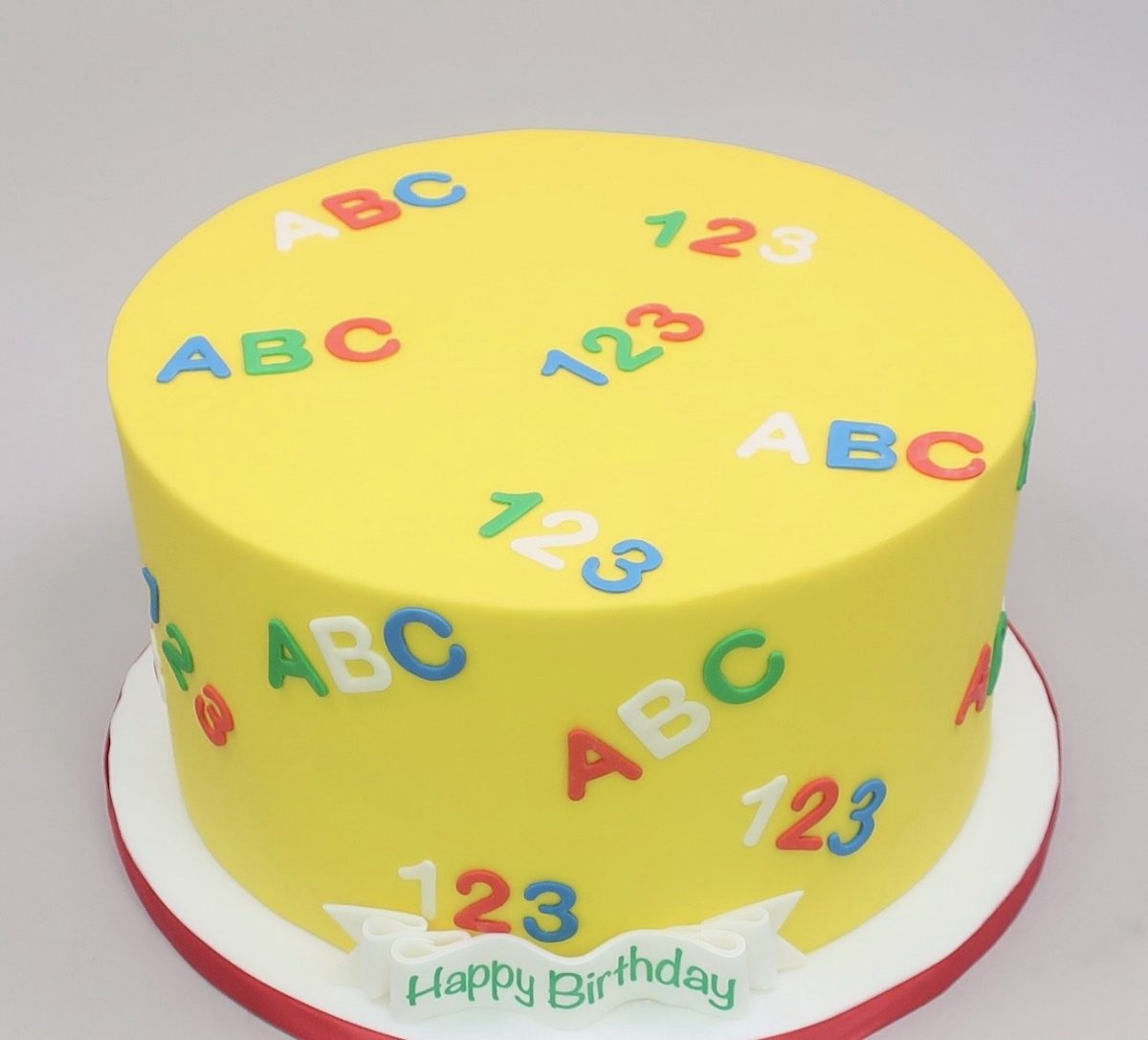 ABC and 123 Cake