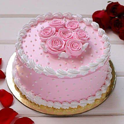 Beauty in pink  cake