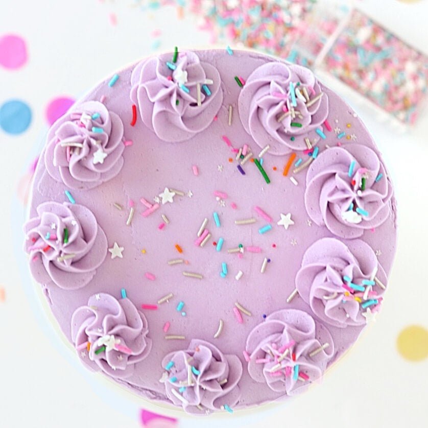 Birthday cake Purple