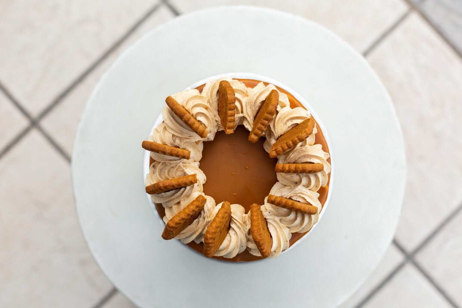 Biscoff  Birthday cake Caramel drip cake