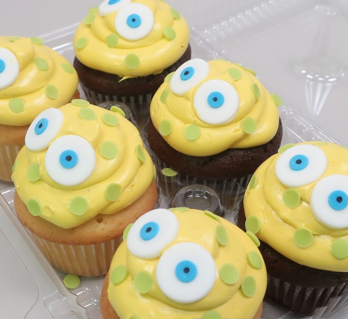 Blob Monster Cupcakes