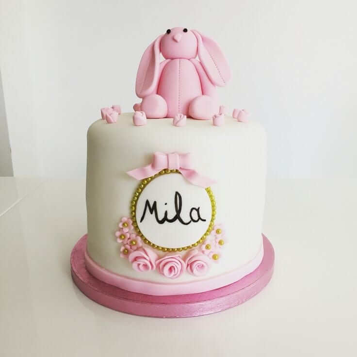 bunny Pink Birthday cake