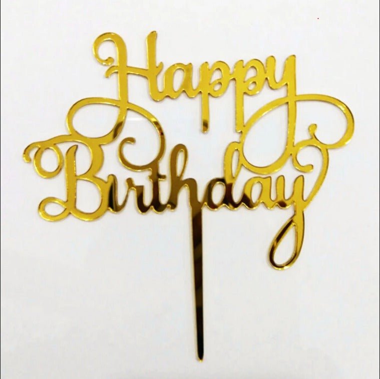 Cake topper happy Birthday