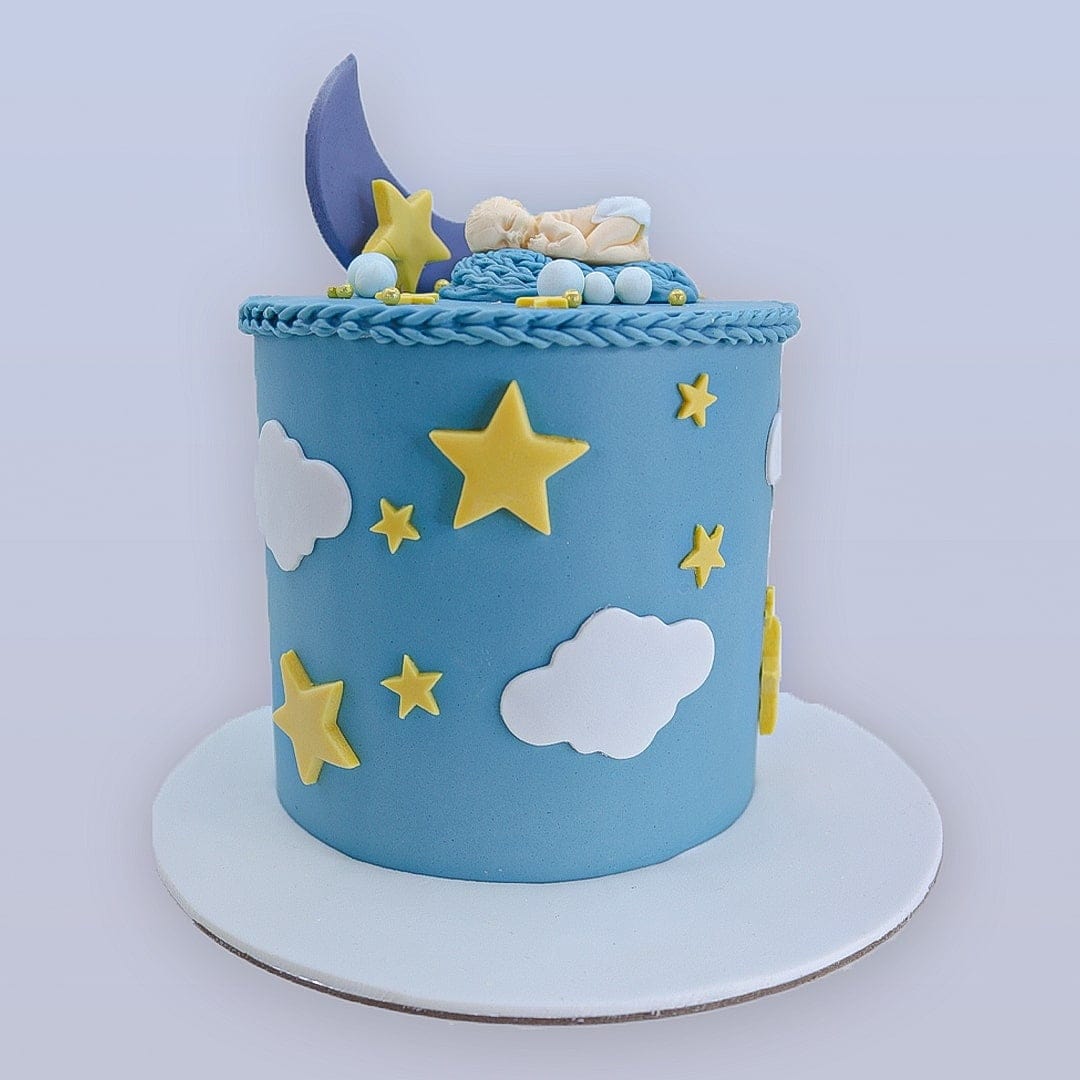 Cloud & Stars Baby Shower Cake