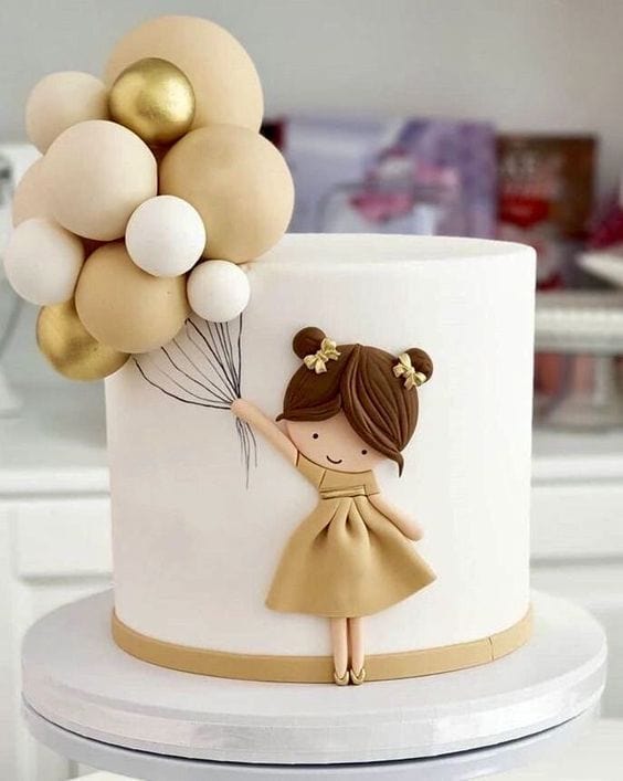 Ballon girls Cake