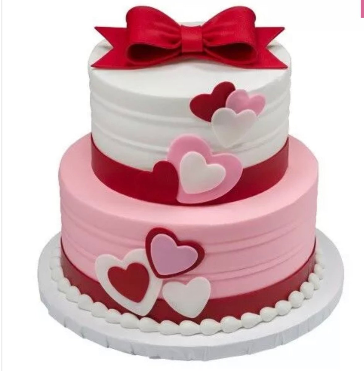 Heart cake with Bow