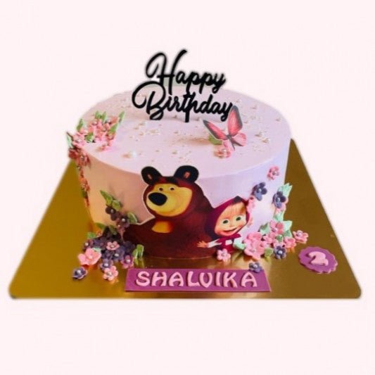 Masha and the bear  birthday cake 2