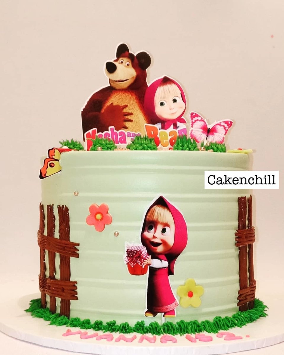 Masha and the bear  birthday cake