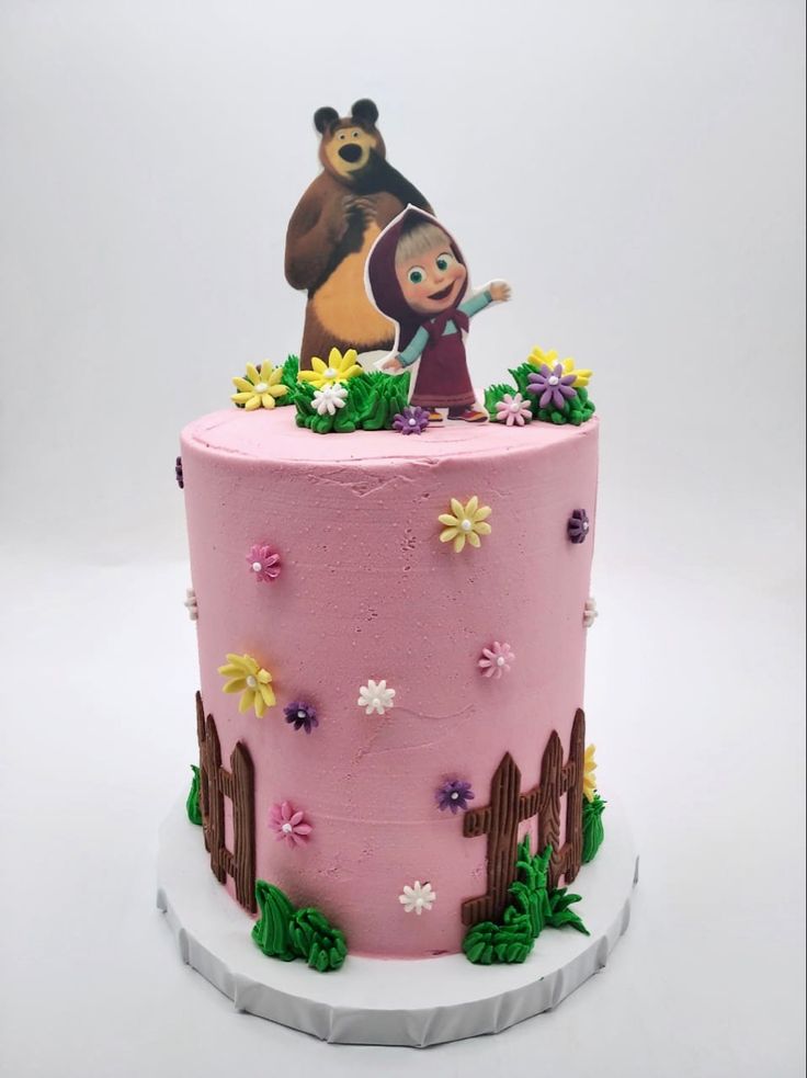 Masha and the bear cake 4