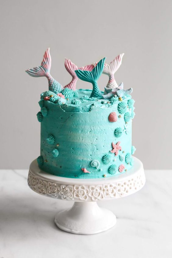 Mermaid Theme buttercream  Cake