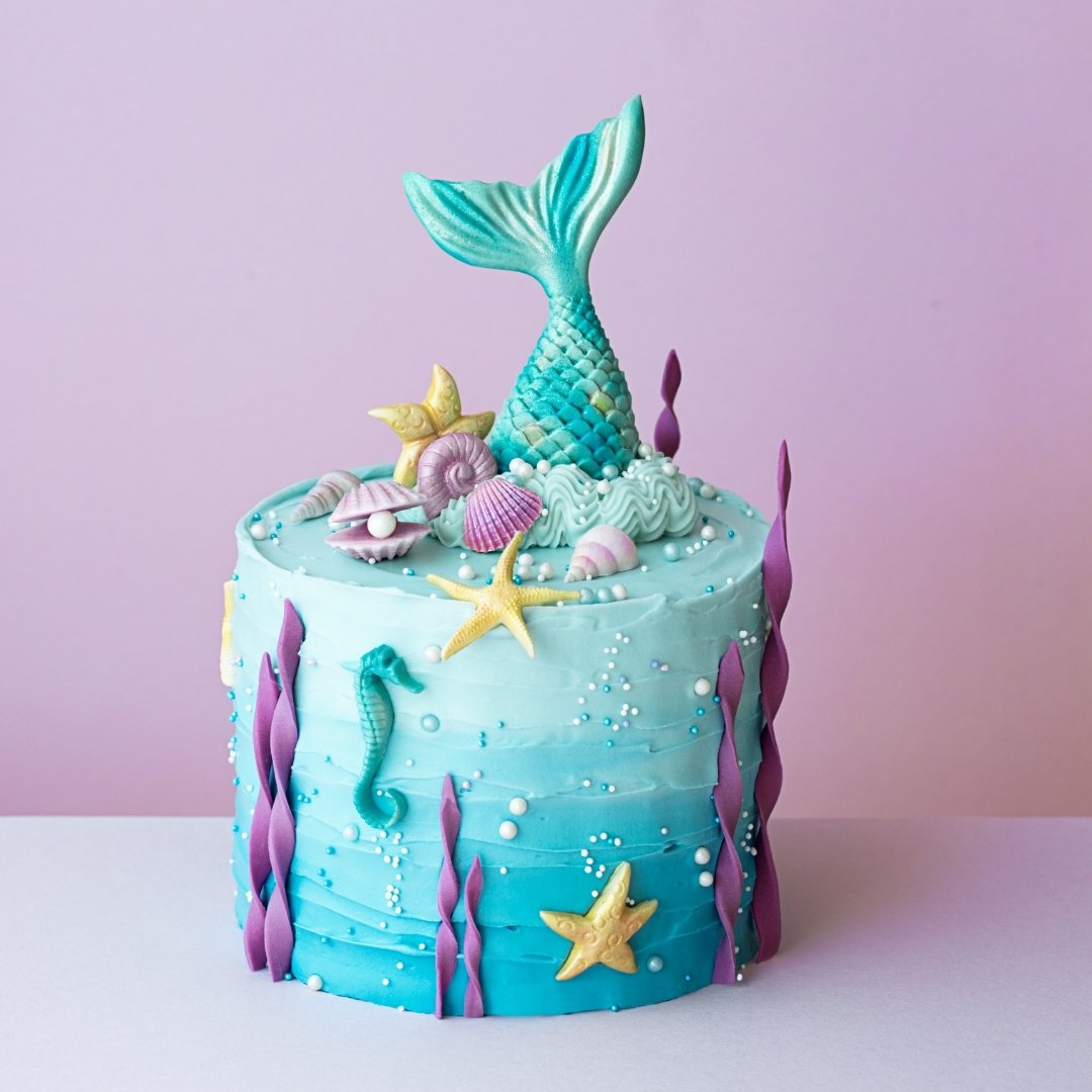 Mermaid Theme Cake | Order mermaid cake online