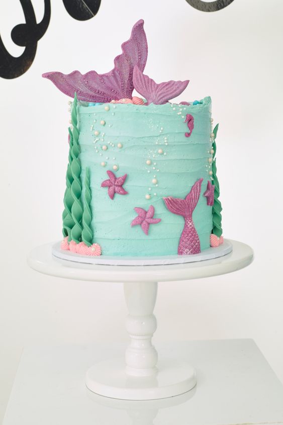 Mermaid Theme pastel  Cake