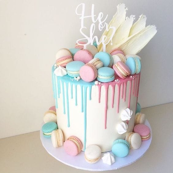 Macaron Birthday cake Multi Colors