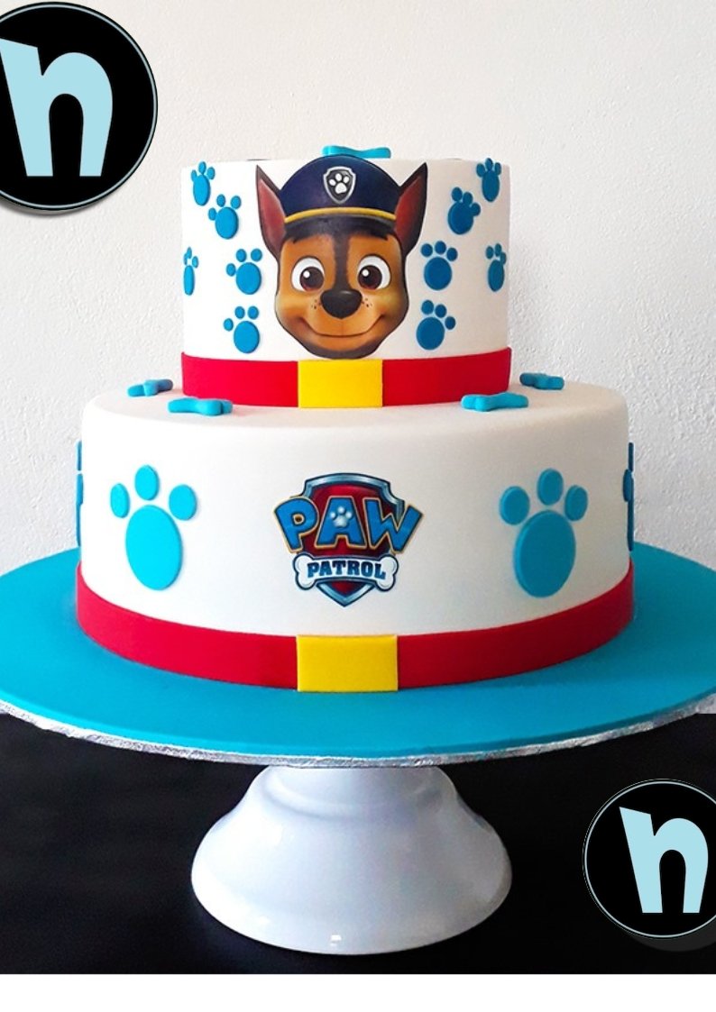 Paw Patrol themed cake 2 tier