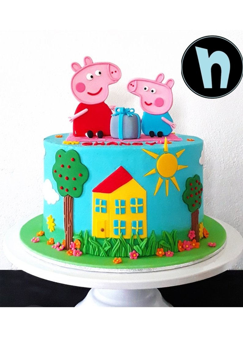 Peppa Pig themed cake