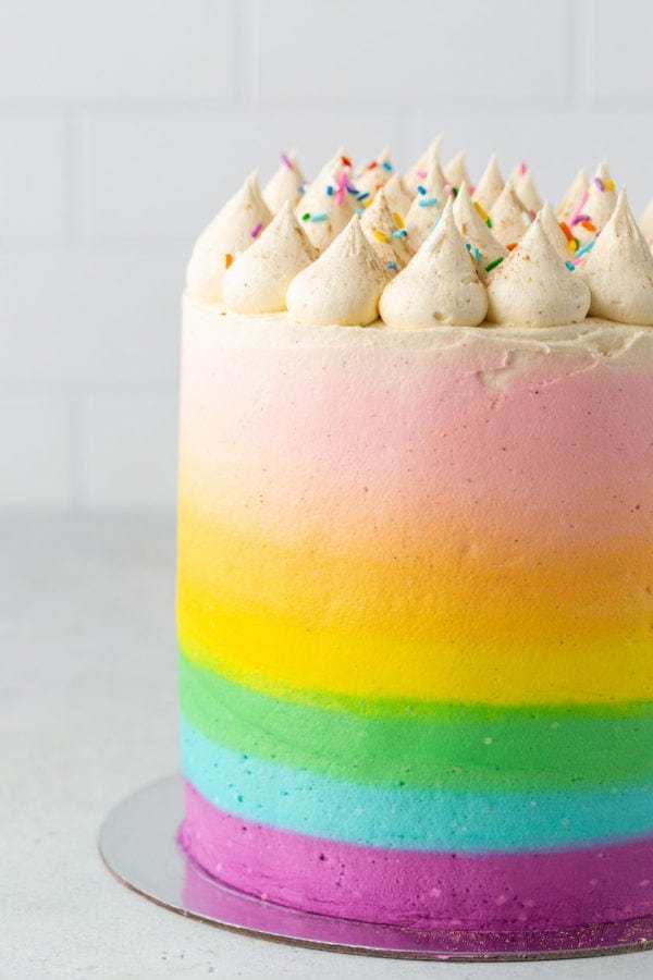 RAINBOW CAKE BIRTHDAY CAKE