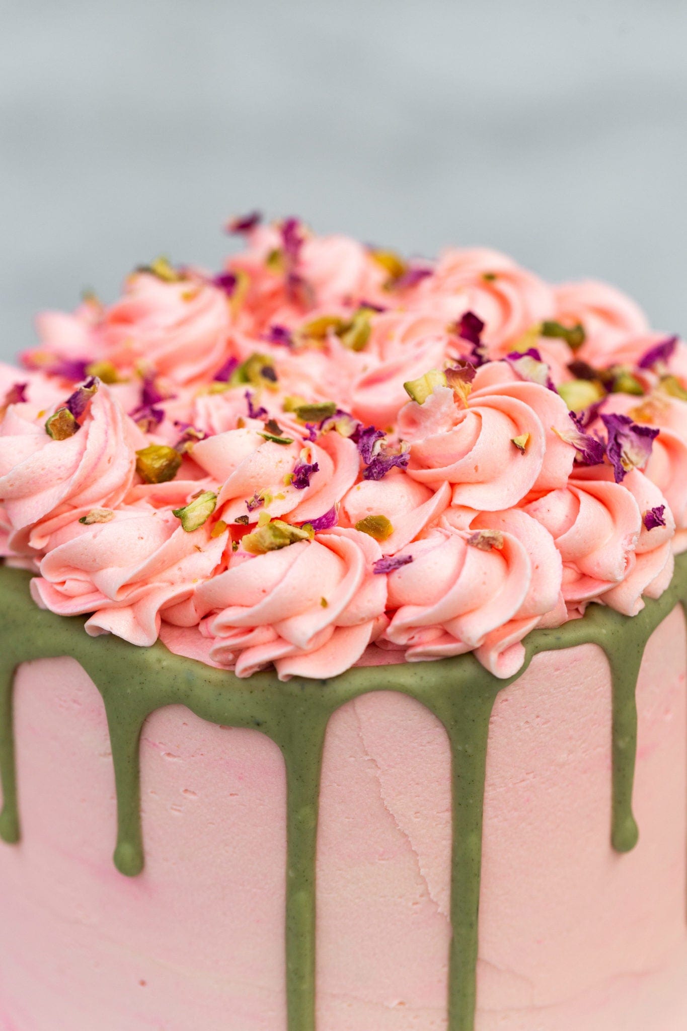 ROSEWATER & PISTACHIO  BIRTHDAY CAKE