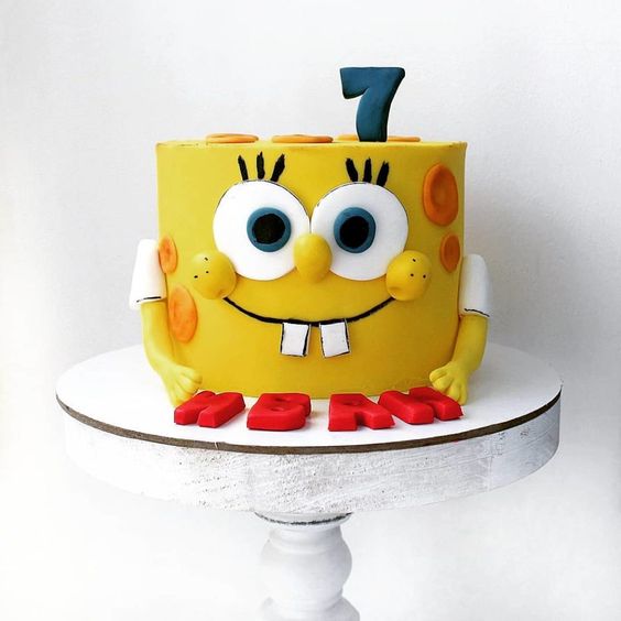 Sponge Bob  theme cake