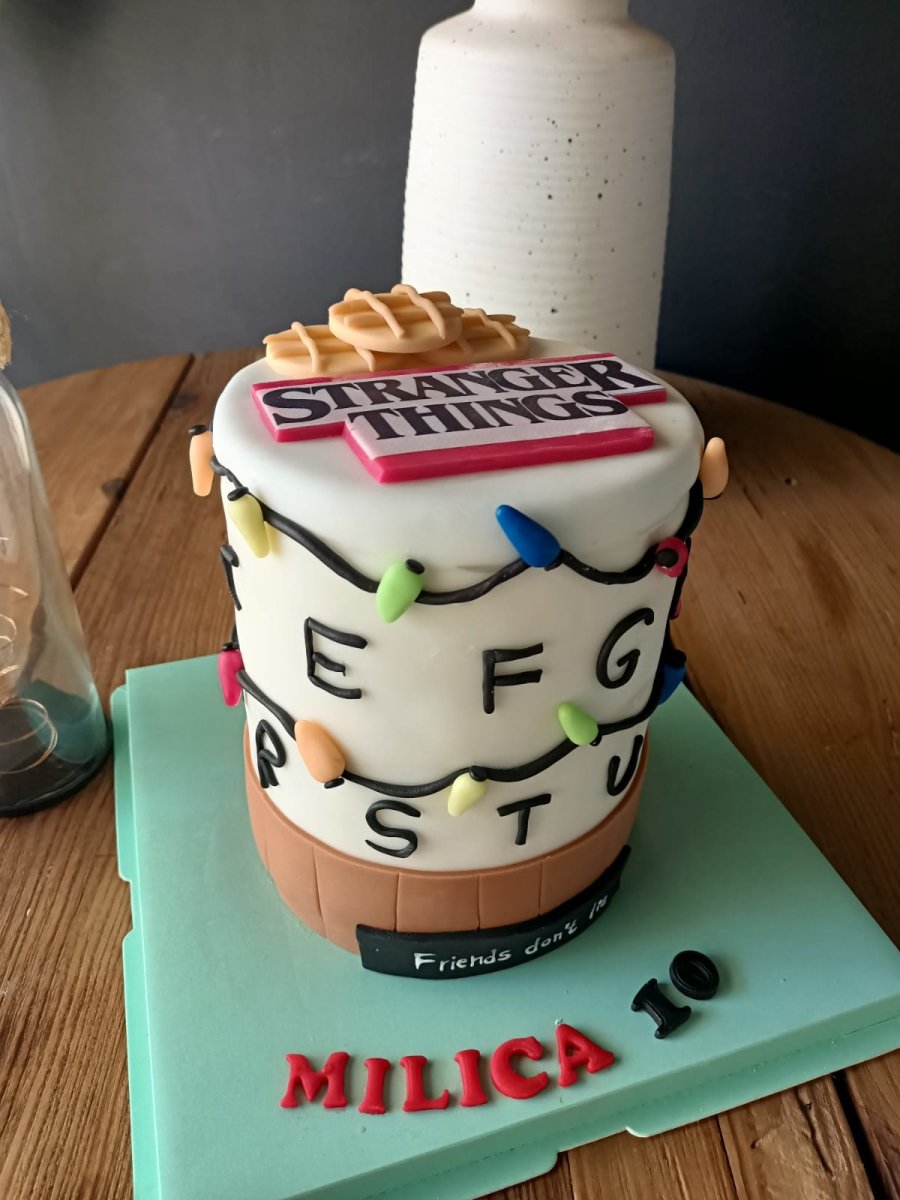 Stranger Things Theme Cake