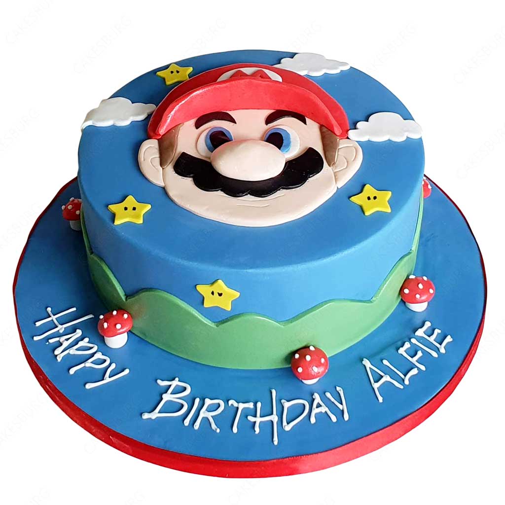 Super Mario   birthday cake 2 kids cake