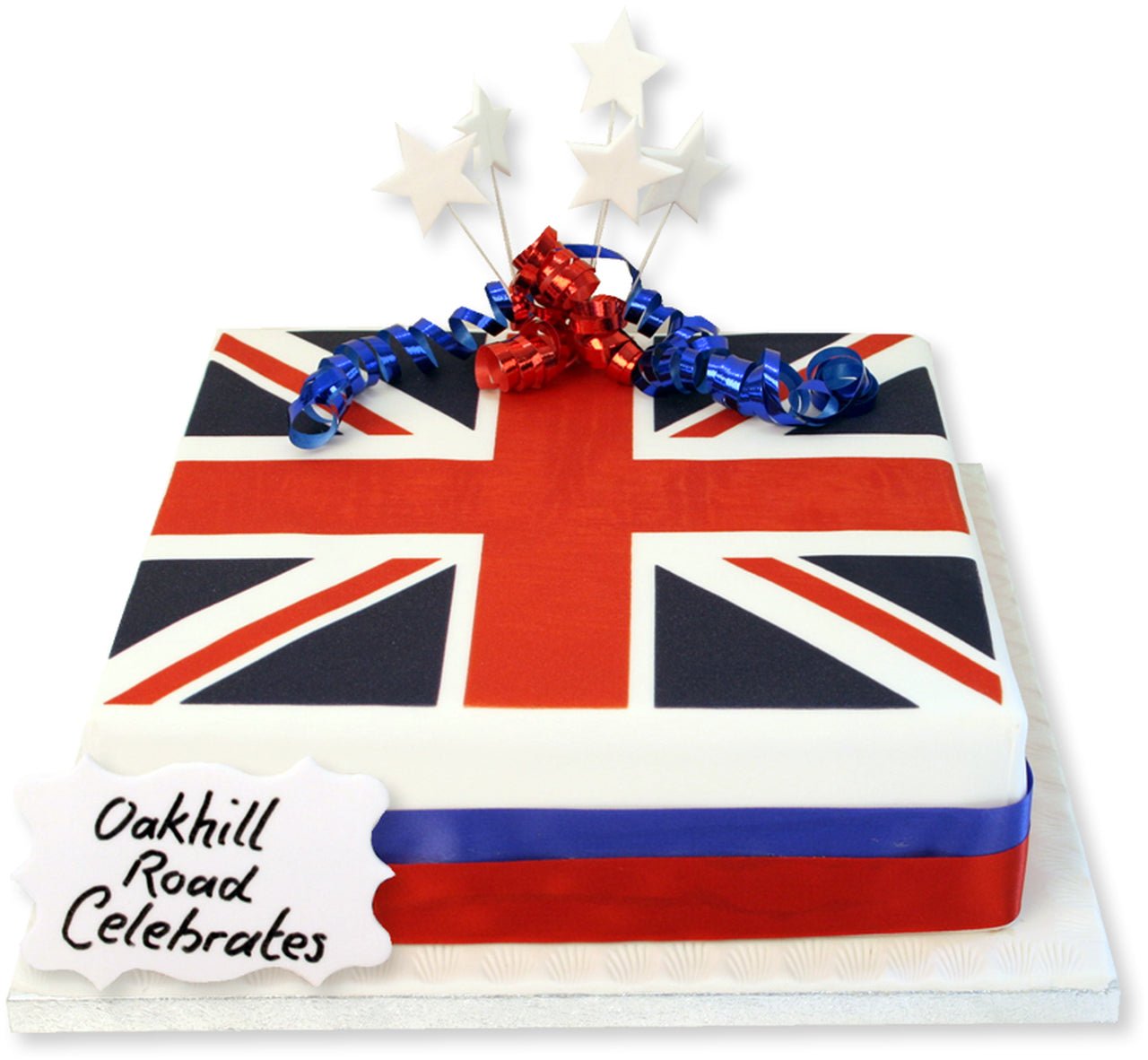 Union Jack street party cake